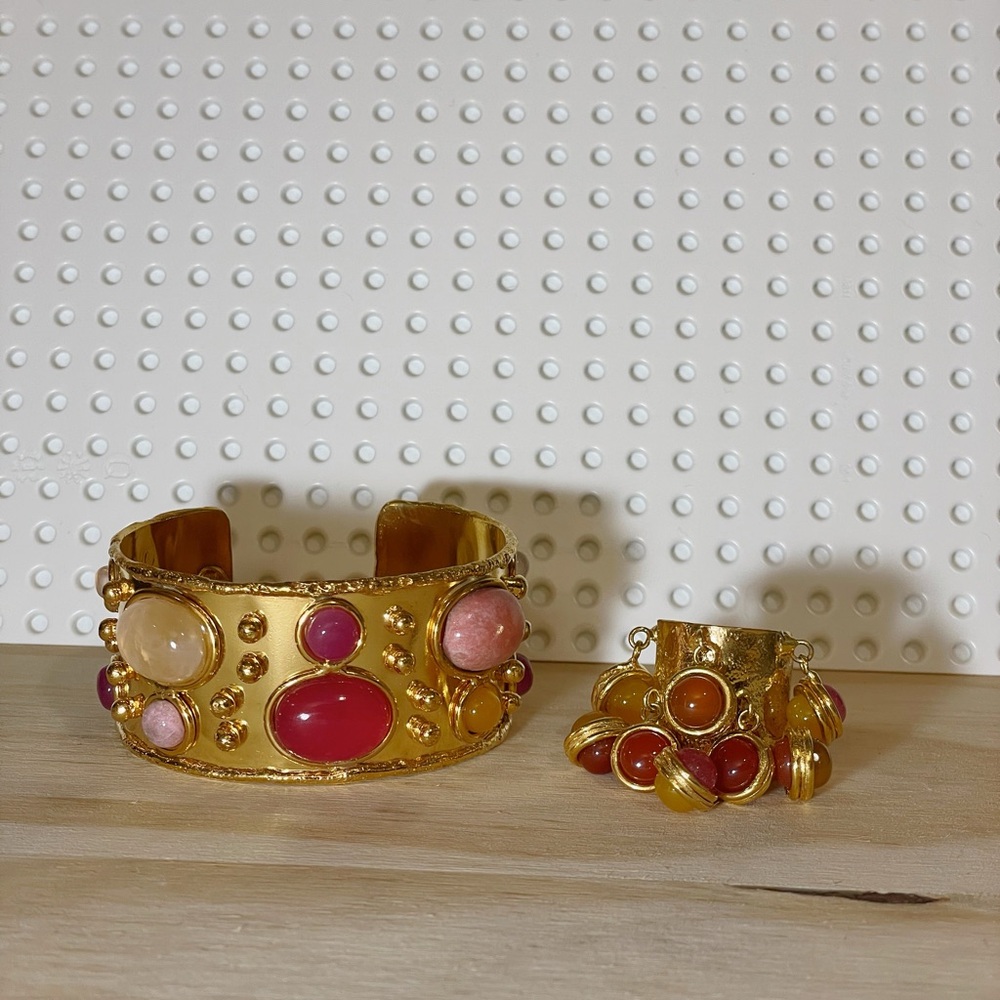 Sylvia Toledano Byzantine Cuff Bracelet and Candies Ring